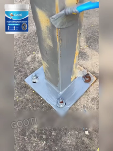✨Upgrade✨GOOTI 2 in 1 Rust Converter Anti Rust Paint for Metal 1000g with Brush No Need to Polish Non-peeling Metal Rust Remover Primer Paint Coating for Rusty Metal Turn Rust Into Paint Protective Layer
