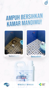 SOCLEAR - Pembersih Kerak Kamar Mandi Keramik Lantai Toilet Free Kuas dan Sarung Tangan