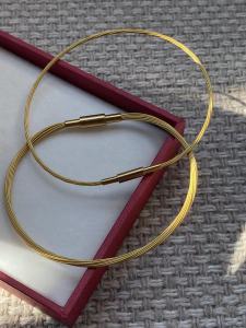 Thin Waterproof Carrying Strap 1mm Gold Red String Small Hole Transfer Beads Woven Leather Wire Rope Bracelet Birth Year