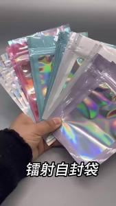 Túi Đựng Có Khóa Kéo Chất Liệu Giấy Bạc Mylar Nhựa Trong Suốt Có Cửa Sổ Dùng Để Đựng Đồ Trang Sức Chống Mùi Thích Hợp Cho Tiệc Tùng
