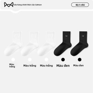 Tất cotton mỏng thể thao cho nữ MiiOW khử mùi kháng khuẩn cao đến giữa bắp chân