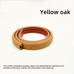 1PC 1m/39.37inFlexible Floor Cable Duct Self-adhesive Pvc Floor Cable Protection Cable Bridge Cable Duct Cable Hide