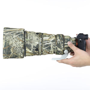 Sony FE 300mm F2.8 GM OSS Camouflage Long Focus Lens Protective Cover Durable Chlorine Rubber Housing for Photography Equipment