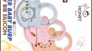 Honey Boo / HoneyBoo Celemek Makan Bayi Bahan Karet Baby Bib Slaber Baby Burb