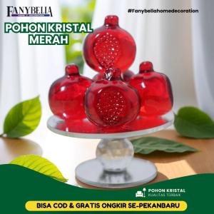 Pajangan Kristal Pohon Kristal buah delima Buah Dekorasi Rumah