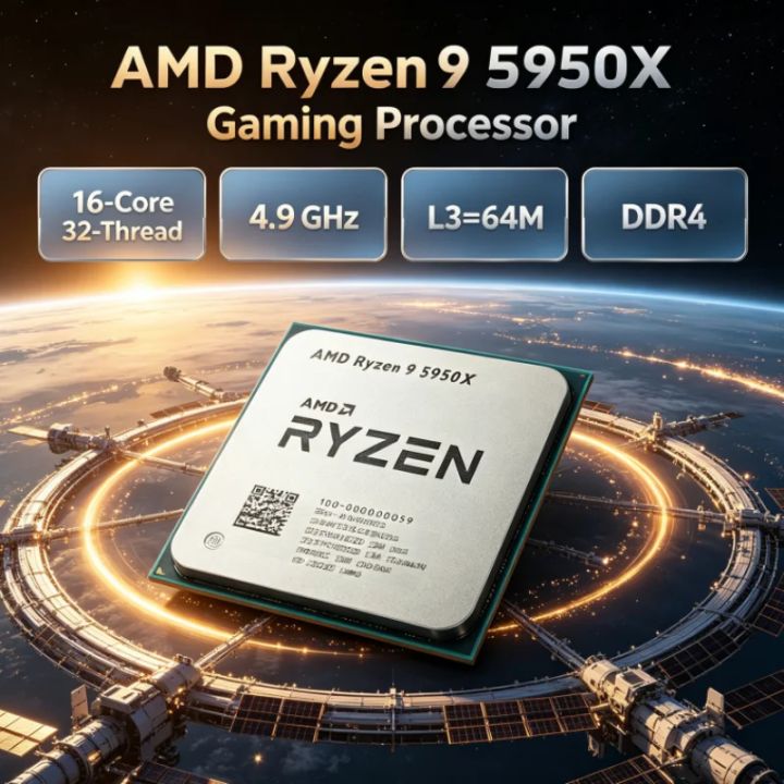 AMD | AMD Ryzen 9 5950X UP to 4.9GHz but without cooler 105W