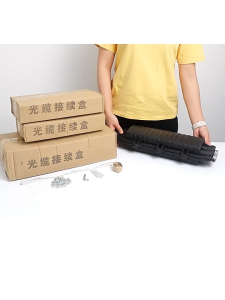 Waterproof Telecom FOSC 12/24/48 Ports Fiber Optic Joint Closure Cable Enclosure Optical Fiber Splice Box Horizontal Type