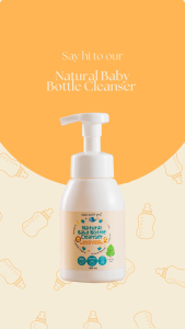 Clean Earth Project Natural Baby Bottle Cleanser Mint 300ml | With Eco-Enzyme from Pineapple Peel