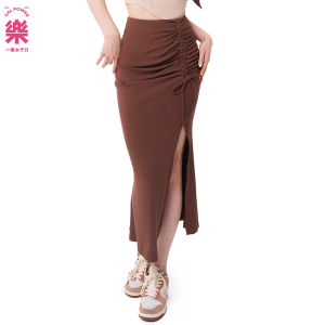 Drawstring Pleated Midi Skirt Slim Fit Knee-Length Womens Sportswear Casual Breathable Contrast Color Spring 2023