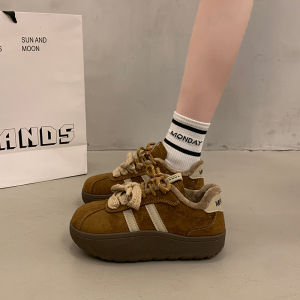 XUJIA | Thick Retro Fleece Lined Training Shoes Winter Warm Casual Sneakers