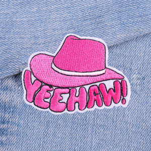 Cartoon Pink Series Embroidered Patches DIY Cherry Bow Disco Patch Iron On Patches For Clothing Jackets Hats Shoes Sew Badges