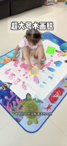 100*80cm Doodle Mat Magic Water Drawing Colouring Mat Painting Writing Pad Educational Toys for Kids