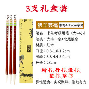 Zhou Huchen Writing Brush Set Flagship Store Genuine Goods Doubled Both Calligraphy Examination Only Regular Script in Medium and Large Characters Grade Examination Beginner