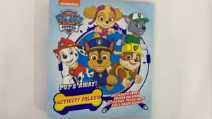 Paw Patrol Activity Folder Book with Story Colouring Activity Stickers Cut-outs & Board Game for Children 3-6 Years