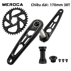 GOLDIX | Bộ Trục Giữa MEROCA MTB 3 Lỗ Gắn Trực Tiếp Thiết Kế Rỗng CNC Độ Lệch 3mm Tương Thích Với Shimano SRAM Cho Líp 32/34/36/38T Răng Hẹp Rộng