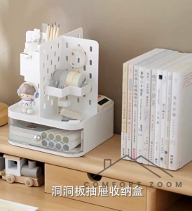 Desk Organizers with Pegboard Drawer Desktop Organizers Desk Storage Box Makeup Storage Rack Stationery Supplies