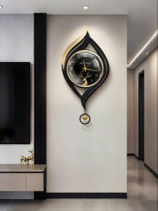 CTYLIGHTZ | Modern Luxury Moon Silent Wall Clock Dustproof Creative