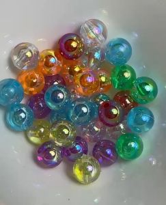 100 pcs mix colors Shiny AB round beads size 10mm 8mm or 6mm for diy beading jewelry crafts accessories