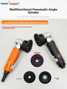 2-Inch Pneumatic Angle Grinder 90-Degree Grinding Machine 50mm Leaf Blade Sanding Wheel Two-Inch Polishing Machine