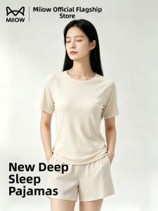 MiiOW | Deep Sleep Summer Nightwear Set Short Sleeve Shorts Thin