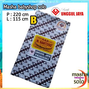 Kain Batik Panjang Jarik Motif Dasar Putih AAA H Santoso Primisima Kain