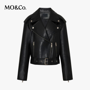 MO&Co. | Rock Style PU Leather Biker Jacket