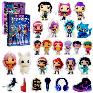 New Kpop Demon Hunters Advent Calendar K Pop Demon Hunters Rumi Mira Zoey Tiger Christmas Countdown Advent Calendar Gift 24 Days