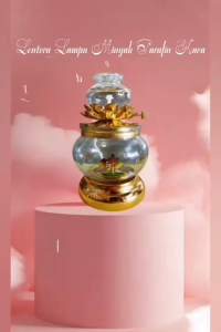 Lentera Lampu Minyak Parafin Kaca