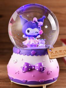 Hộp Nhạc Cầu Lông Pha Lê Kurokos Birthday Snowfall Music Box Hoa Văn Châu Âu Hộp Quà Tặng Cho Bé Gái Quà Tặng Sinh Nhật