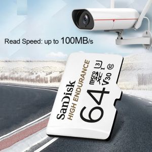 SanDisk MicroSD Memory Card 32GB MicroSDHC 256GB 128GB 512GB 1TB 2TB MicroSDXC C10 U1 V30 U3 TF Cards for Dash Cam Home Video Monitoring