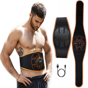 ABS Stimulator Electric Vibration Abdominal Muscle Trainer Muscle Stimulator USB Charge Body Slimming Fitness Massage Belts