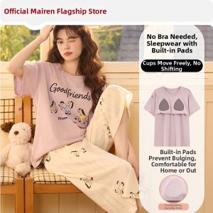 MiiOW | Cute & Leisurely Womens Pajamas with Padding Cotton