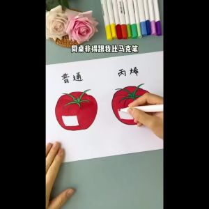 马来西亚现货Malaysia spot 60-color acrylic marker丙烯马克笔60色学生美术专用防水不透纸不晕染丙乙烯绘画彩笔