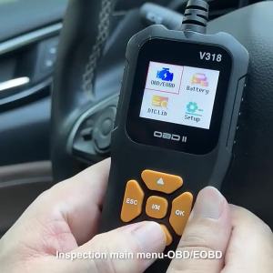 V318 OBD2 Scanner Car Fault Diagnostic Instrument Engine Reading Clear The Engine Malfunction Light Mechanic Tools 10 Languages