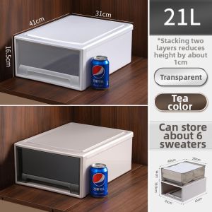 BOJIAJIAJU | Transparent Drawer Style Clothes Storage Box