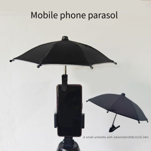 Outdoor Phone Holder Sun Umbrella with Small Clip Suitable for Outdoor Beach Photography and Video Recording