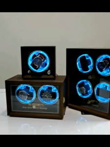 JAERSENT Watch Winder Box for Automatic Watches Double Winders Quiet Japanese Motor 4 Rotation Mode