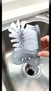 ถ้วยScrubberแก้วขวดแปรงอ่างล้างจานอุปกรณ์ครัว 2 In 1 เครื่องดื่มแก้วไวน์ดูดถ้วยแปรงทำความสะอาดGadgetsทำความสะอาด