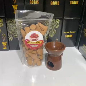 paket dupa kerucut isi 50pcs plus prapen kramik mini buhur tumpeng krucut asap bawah bukhur arab