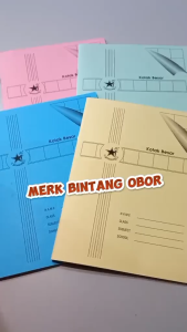 5/10/14MM Kotak]Grid Notebook Buku Tulis Kotak Murid SD Buku Catatan Sisiwa Note book Perlengkapan sekolah Buku Garis 5 / Garis 3 / Matematika Bintang Obor 38 lembar