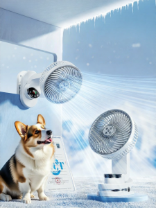 Doublepow | Pet-specific Rechargeable Cooling Fan with Long Battery Life Air Conditioner Fan