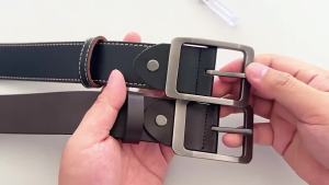 CEXIKA | Mens Genuine Leather No Buckle Belt Vintage Style 105-140 150 160 170cm Plus Size Cowhide Waistband Pin Buckle Belt Accessory