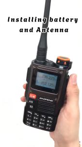 BAOFENG UV-K61 Walkie Talkies Long Range 10-20KM Multi-Band Two Way Radio 5W Rechargeable Type-C Handheld Amateur Radio Airband Receiving