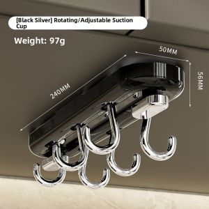 noooth | Rotatable Multi-directional Suction Wall Mount Storage Rack