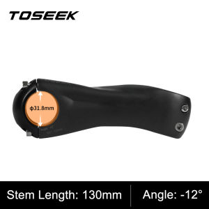 TOSEEK K03 Carbon Stem 12Degree Mountain Bike Stem 31.8mm Bicycle Handlebar Stems 70/80/90/100/110/120mm Black Matt Bicycle Part