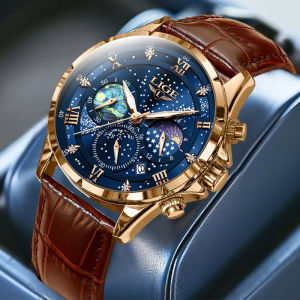 LIGE Casual Men Watch Luxury Business Waterproof Watches For Men Fashion Leather Luminous Quartz Chronograph Relogios Masculino