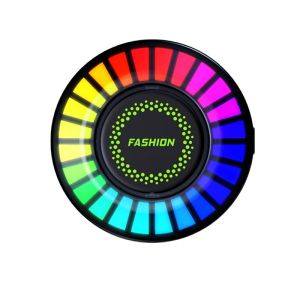 Nước hoa ô tô - Đèn led (FASHION) cảm úng âm thanh ánh sáng kết nối (Bluetooth) trang trí cửa gió điều hòa chơi tết cực chất - otofunmoclan