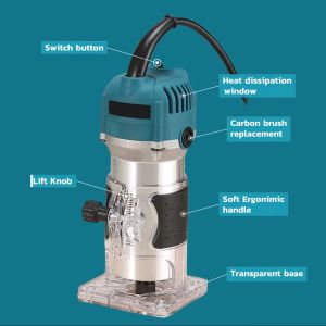 1000W Woodworking Trimming Machine & Carpentry Tools Set