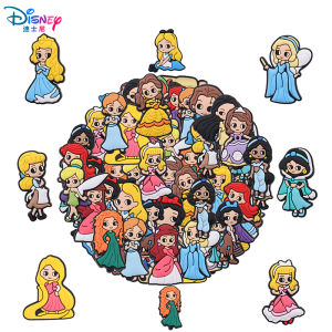 Disney | Disney Princess Alice Snow White 9-100PCS Shoes Charm Princess MIX Set PVC Decorations DIY Detachable Waterproof For Party Gifts