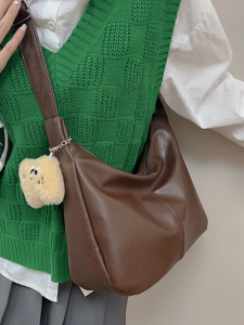 Túi Đeo Chéo Da PU Mềm Thời Trang Retro Commuter Maleda Dành Cho Nữ Túi Tote Dung Tích Lớn Túi Đeo Chéo Dưới Cánh Tay